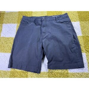 Southpole Mens Slim Fit Chino Shorts Size 40 Dark Gray Black Five Pocket Casual